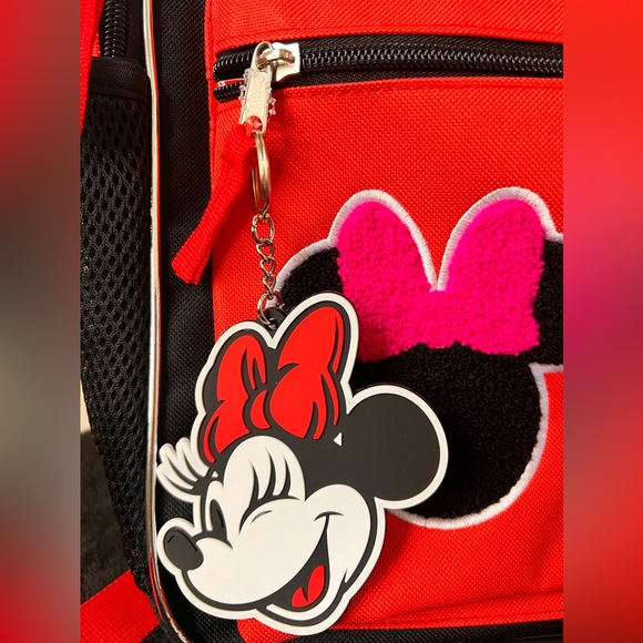 Disney Minnie Mouse Red and Black Laptop Backpack. - Picture 6 of 8